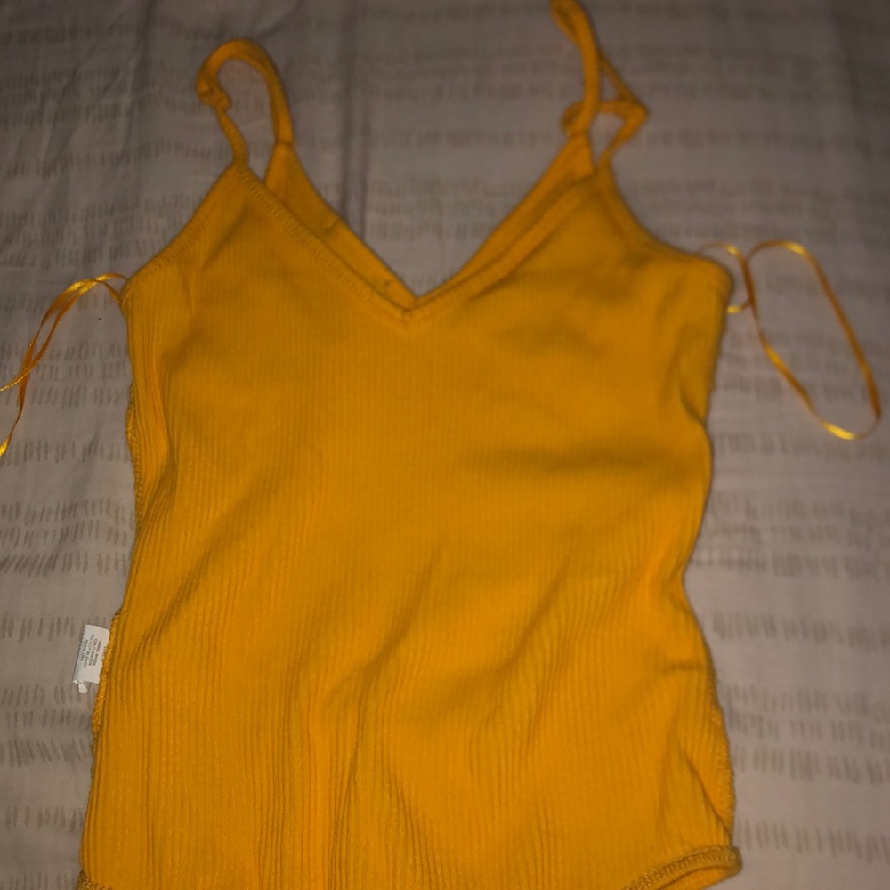 Yellow strapped top